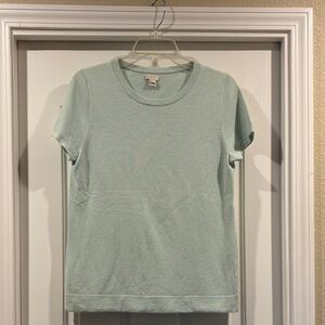 J.Crew Mint Green Short Sleeve Sweater Like new size M
